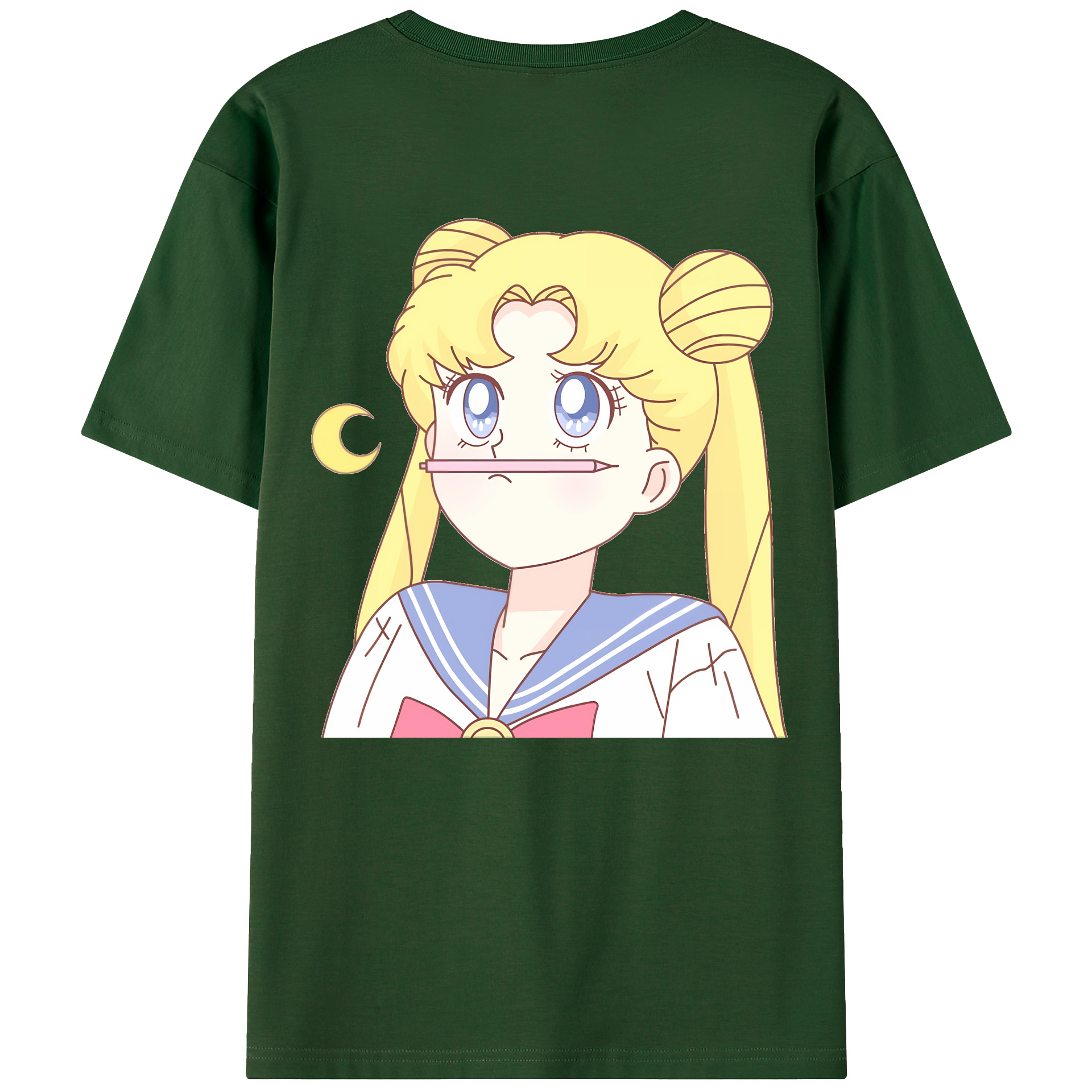 （画像用） 美少女戦士セーラームーン 愛野 美奈子 あいの みなこ Sailor Moon Aino Minako 綿100％半袖Tシャツ（背面プリント）